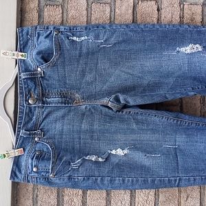 Lane Bryant Distressed Straight Leg